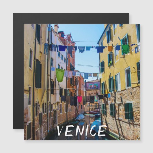 通りでヴェネツィアで洗濯した服イタリア (正面/裏面)