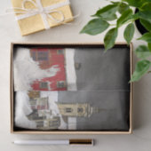 通りでLaros in Winter by Harald Sohlberg 薄葉紙 (ギフト)