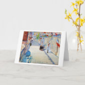 通りとフフランスのラグ、マネ カード (黄色い花)