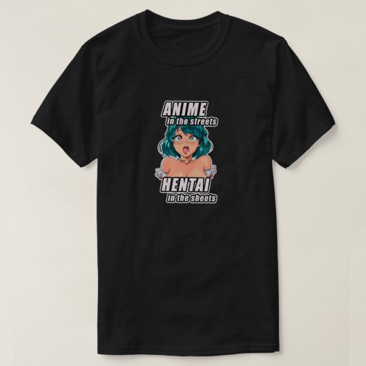 通りのアニメI Hentaのシートのヘンタイ Tシャツ (デザイン正面)