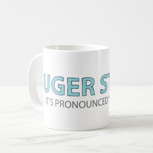 通りのサウスカロライナのより巨大なマグ コーヒーマグカップ (正面左)