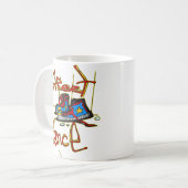 通りのダンスおよび靴 コーヒーマグカップ (正面左)