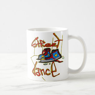 通りのダンスおよび靴 コーヒーマグカップ