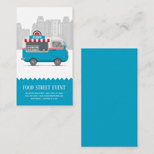 通りのトラック寿司 名刺 (正面/裏面)