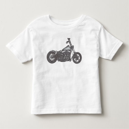 通りのボブのオートバイ トドラーTシャツ (正面)