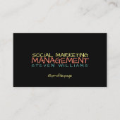 通りのポップアートのスタイルの文字 名刺 (正面)