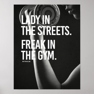 通りのレディ – Freak in the gym - Girl Fi ポスター