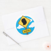 通りの前方 ラウンドシール (封筒)