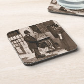 通りの医者1876-77年(woodburytype) コースター (左側)