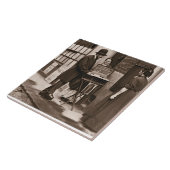 通りの医者1876-77年(woodburytype) タイル (側面)