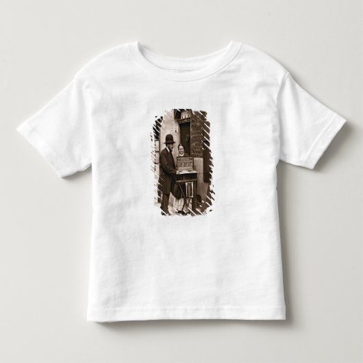 通りの医者1876-77年(woodburytype) トドラーTシャツ (正面)