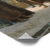 通りの場面、刑務所外、1868年 ポスター (角)