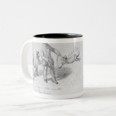 通りの実行者、c.1839-43 ツートーンマグカップ (正面左)