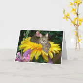 通りの明るい側面 カード (黄色い花)