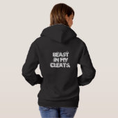 "通りの美しい。 クリートの獣。"フード付きスウェットシャツ パーカ (裏面フル)