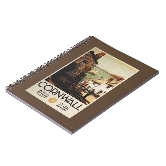 通りの舞台と二人の男が鉄道を使う ノートブック (左側)