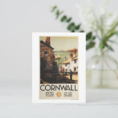 通りの舞台と二人の男が鉄道を使う ポストカード (スタンド正面)