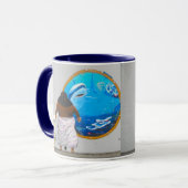 通りの芸術のイスラエル共和国のハワイの壁画 マグカップ (正面左)