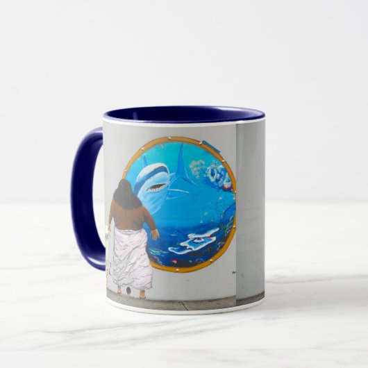 通りの芸術のイスラエル共和国のハワイの壁画 マグカップ (正面左)