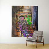 通りの芸術の落書きの壁の芸術のタペストリー タペストリー (インサイチュ)