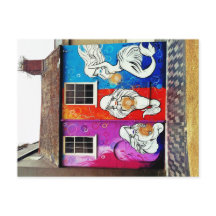 通りの芸術の郵便はがき