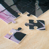 通りの芸術はピンクのサングラスを身に着けている ジグソーパズル (側面)