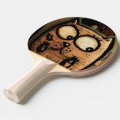 通りの芸術猫 卓球ラケット (正面アングル)