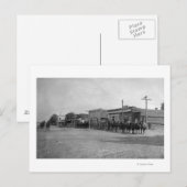 通りの馬車隊の表示 ポストカード (正面/裏面)