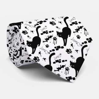 通りの黒猫 ネクタイ