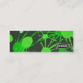 通りの（ばちゃばちゃ）跳ねるの緑 スキニー名刺 (裏面)