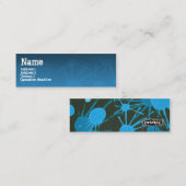 通りの(ばちゃばちゃ)跳ねるの青 スキニー名刺 (正面/裏面)