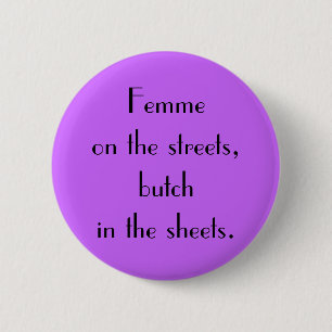 "通りのFemme"ボタン 缶バッジ