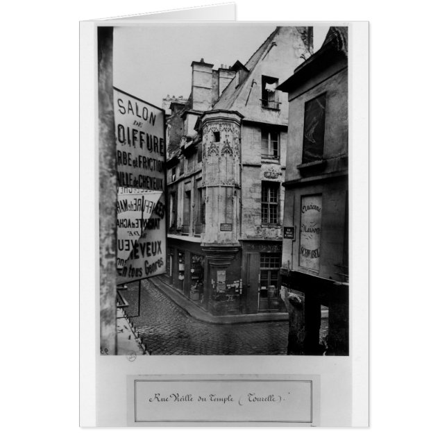 通りのVieille DU寺院、パリ1858-78年 (正面)