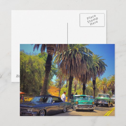 通りを下る ポストカード (正面/裏面)