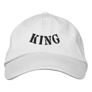 通りをKING カスタム White Color-Hatでルール化 刺繍入りキャップ
