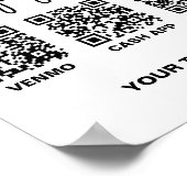 通りアーティスト仮想チップjar QRコード記号 ポスター (角)