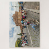 通りアートとカステルサンタンジェロ,ローマ,イタリア ジグソーパズル (縦)