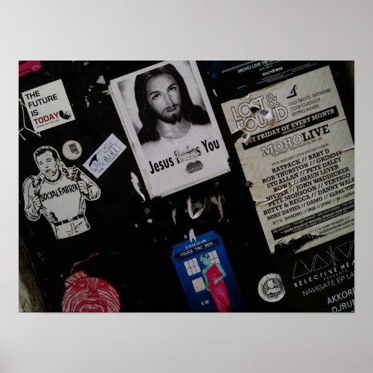 通りアートとグラフィティ ポスター (正面)