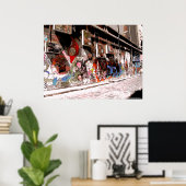 通りアートとグラフィティinホテルLane，メルボルン ポスター (ホームオフィス)