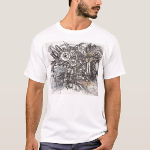 通りアートの落書き刺激を受けた漫画のたわごと Tシャツ