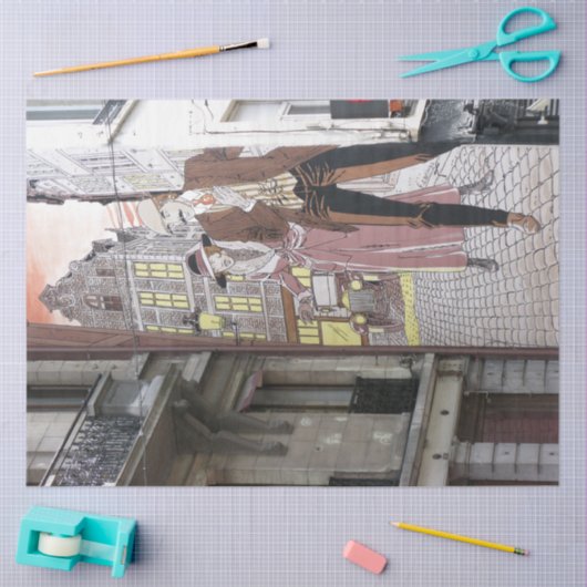 通りアートアーバン22デクページティッシュペーパー 薄葉紙 (クラフト)