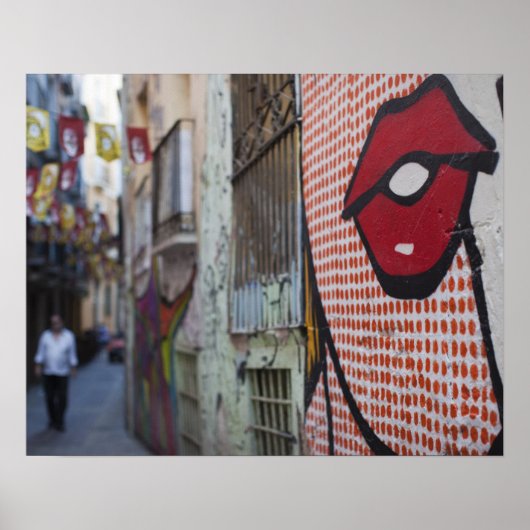 通りアートオンカレデラリベルタッド通り ポスター (正面)