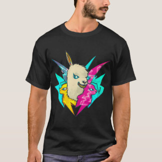 通りアートグラフィティカラフルサンダーラマス Tシャツ