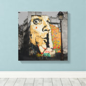 通りアートグラフィティキャンバスアート キャンバスプリント (インサイチュ (ウッドフロア))