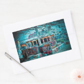 通りアートグラフィティムラルブリックウォールステッカー 長方形シール (封筒)