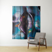 通りアートグラフィティリップウォールタペストリー タペストリー (インサイチュ)