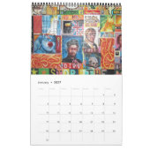 通りアートグラフィティ カレンダー (1月 2027)