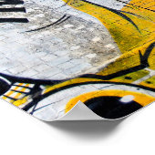 通りアートグラフティディーグベスバーミンガムUK ポスター (角)