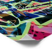 通りアートグラフティディーグベスバーミンガムUK ポスター (角)