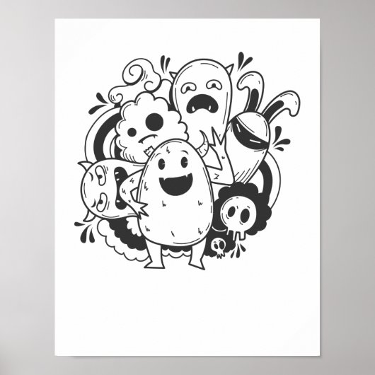 通りアートフィギュレンクンストグラフィティスタイル ポスター (正面)